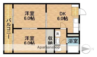 マンションサザン【2階】の間取り