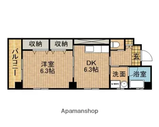 HABITARE更紗【5階】の間取り