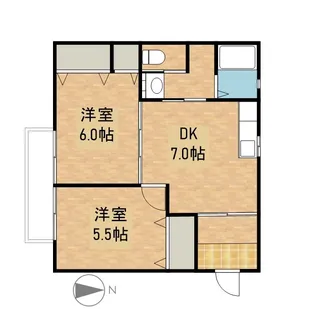 コモレビハイツ【1階】の間取り