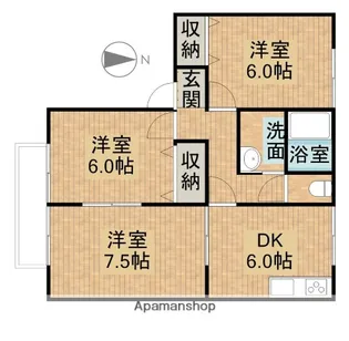 ボナール・S【2階】の間取り