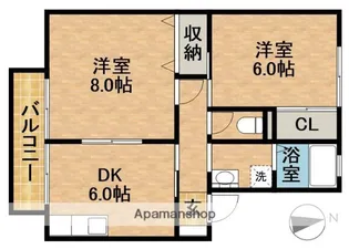 ソシア【2階】の間取り