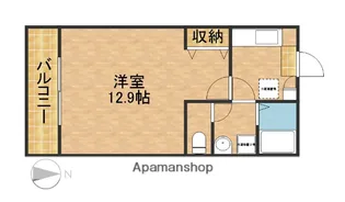 クレフラスト磐田竜洋【201号室】の間取り