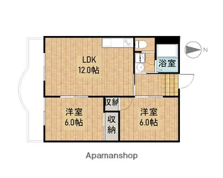 グランドコーポラス【2階】の間取り