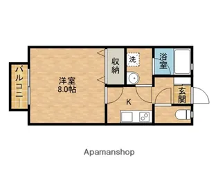 メゾンオーク【103号室】の間取り
