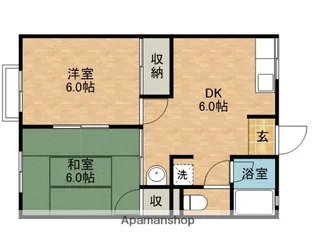 MKハイツ【201号室】の間取り