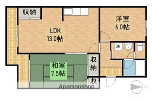 スカイシャトウ城山Ⅱ【2階】の間取り
