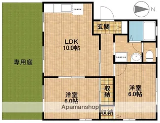 静岡県浜松市中央区篠ケ瀬町【アパート】の間取り