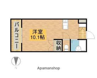 磐田グレイス第5マンション【308号室】の間取り