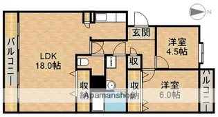 エクセル【303号室】の間取り