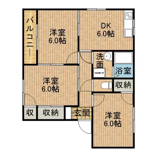 ニューリバティ青島【2階】の間取り