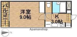 ヴィラ楠の宮Ⅱ【3階】の間取り
