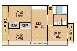 マイシャトー国府台【3階】の間取り