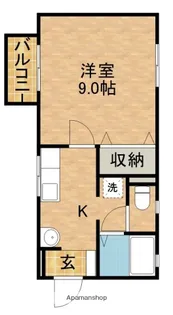 ベルロード鈴由【1階】の間取り