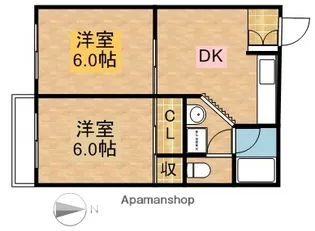リーブN【1階】の間取り
