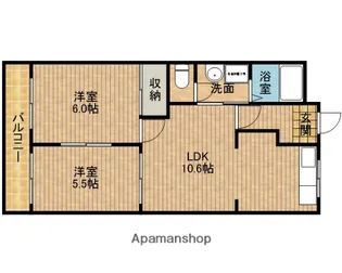 グランシャリオ【2階】の間取り