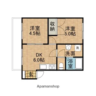 ベルリード【102号室】の間取り