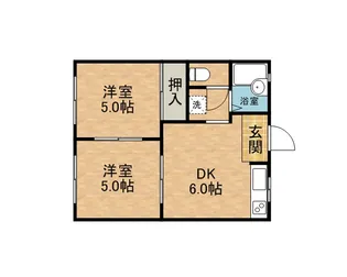 ファリーヌ井柳A【2階】の間取り