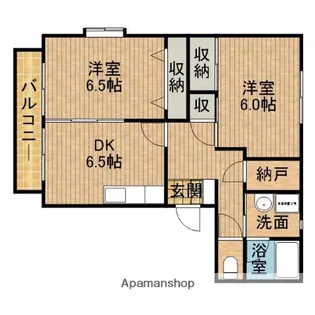 ラフィネ【201号室】の間取り