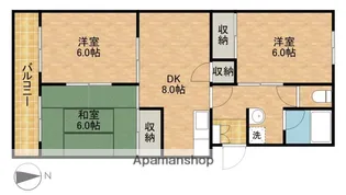 サンセゾン豊隆【2階】の間取り