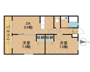 ル・コルビュジェ【103号室】の間取り