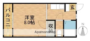 サンハイツエムⅡ【1階】の間取り