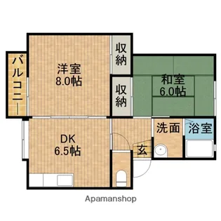 アベニューキブネ【1階】の間取り