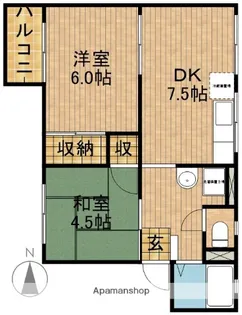 静岡県浜松市中央区神田町【アパート】の間取り