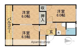 ベルキーシティ【1階】の間取り