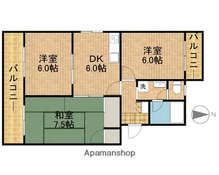 3DKの間取り画像