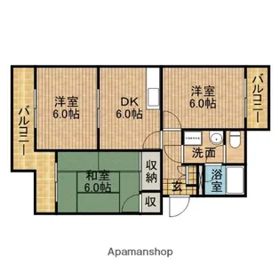 グランメール【2階】の間取り
