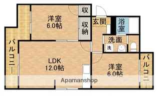 パルクレール【1階】の間取り