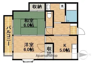 サンフラワーⅡ【1階】の間取り