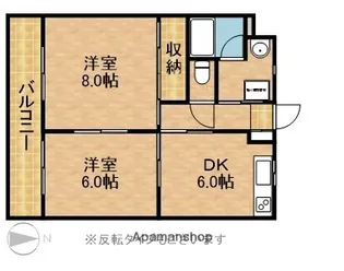 エステートミューズⅡ【3階】の間取り