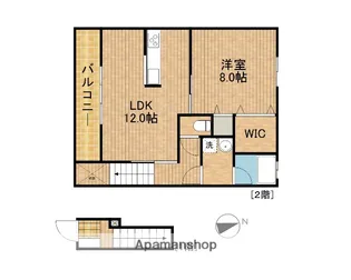 ハートプレイス【2階】の間取り