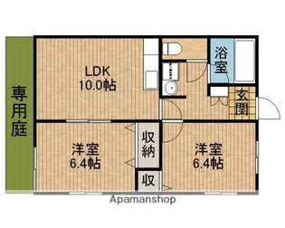 ハートハイツⅢ【101号室】の間取り