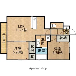 カリーナ【1階】の間取り