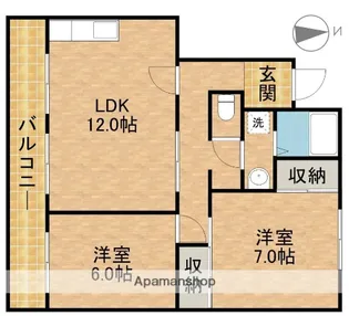 クリサンテA【3階】の間取り