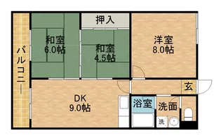 エルコンフォール【204号室】の間取り