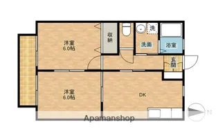 静岡県浜松市中央区笠井上町【アパート】の間取り