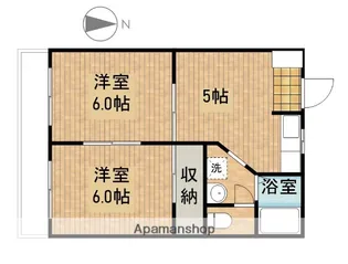 2Kの間取り画像