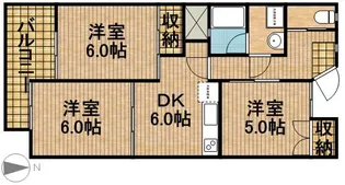 城之崎山王ハイツA【2階】の間取り