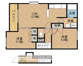 グランチェスタⅠ【2階】の間取り