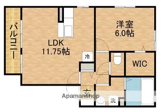 リビングタウン下俣A【1階】の間取り