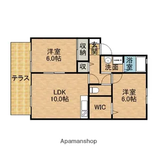 グランドゥール松浦【1階】の間取り