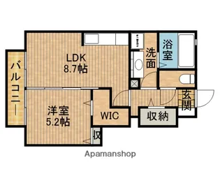 ソシアⅢB【1階】の間取り