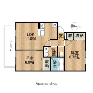 セジュール【1階】の間取り