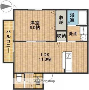 クリーンコート【1階】の間取り