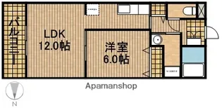 ポンテ・ビワ【2階】の間取り