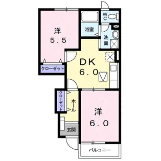 サンシーカー A【1階】の間取り