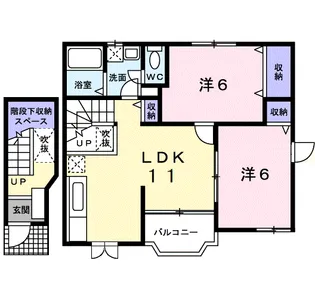 レインボー【2階】の間取り